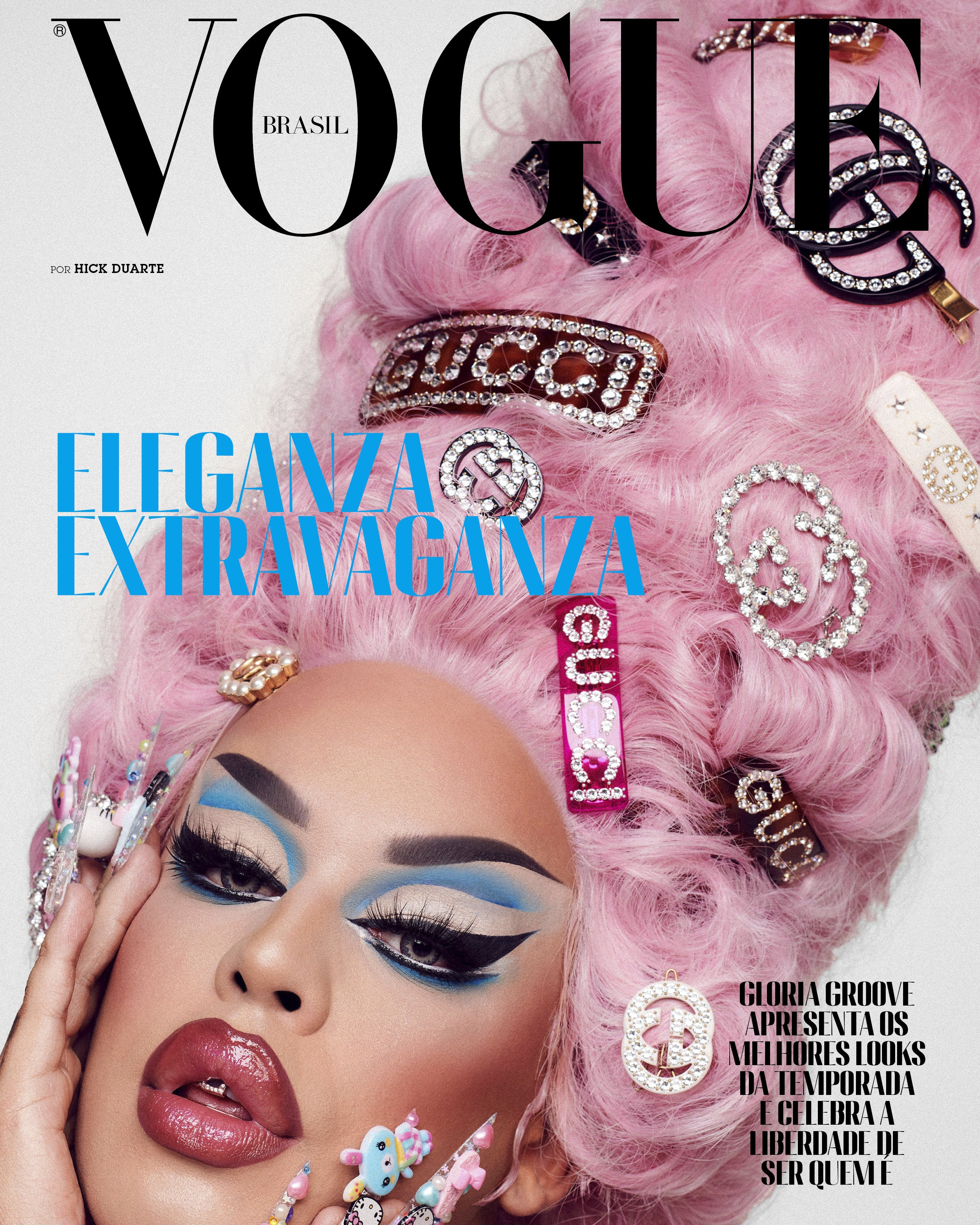 Gloria Groove na capa da Vogue - Divulga&ccedil;&atilde;o