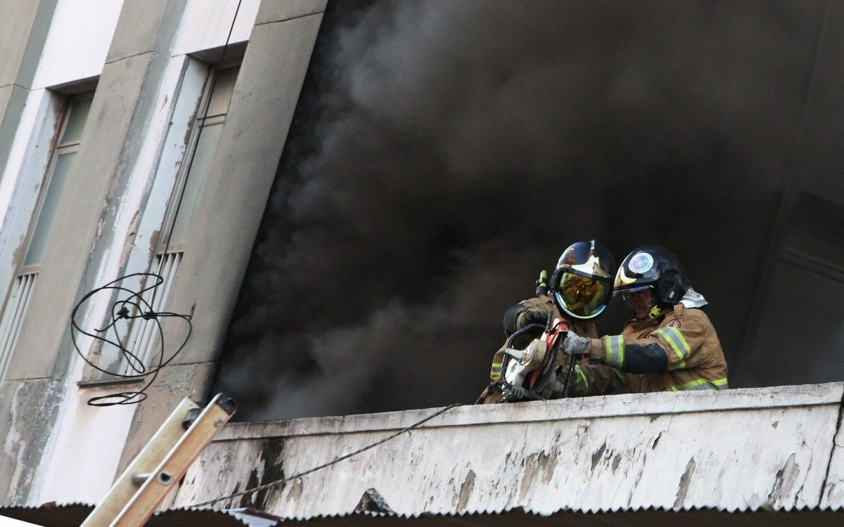 Incendio no Hospital Federal de Bonsucesso.