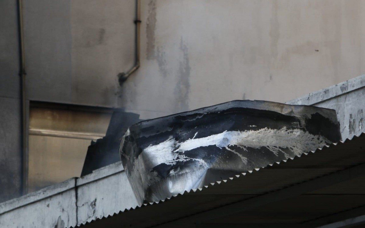 Hospital Federal de Bonsucesso um dia após incêndio