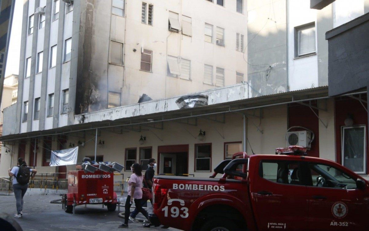 Hospital Federal de Bonsucesso um dia ap&oacute;s inc&ecirc;ndio  - Reginaldo Pimenta / Ag&ecirc;ncia O Dia 