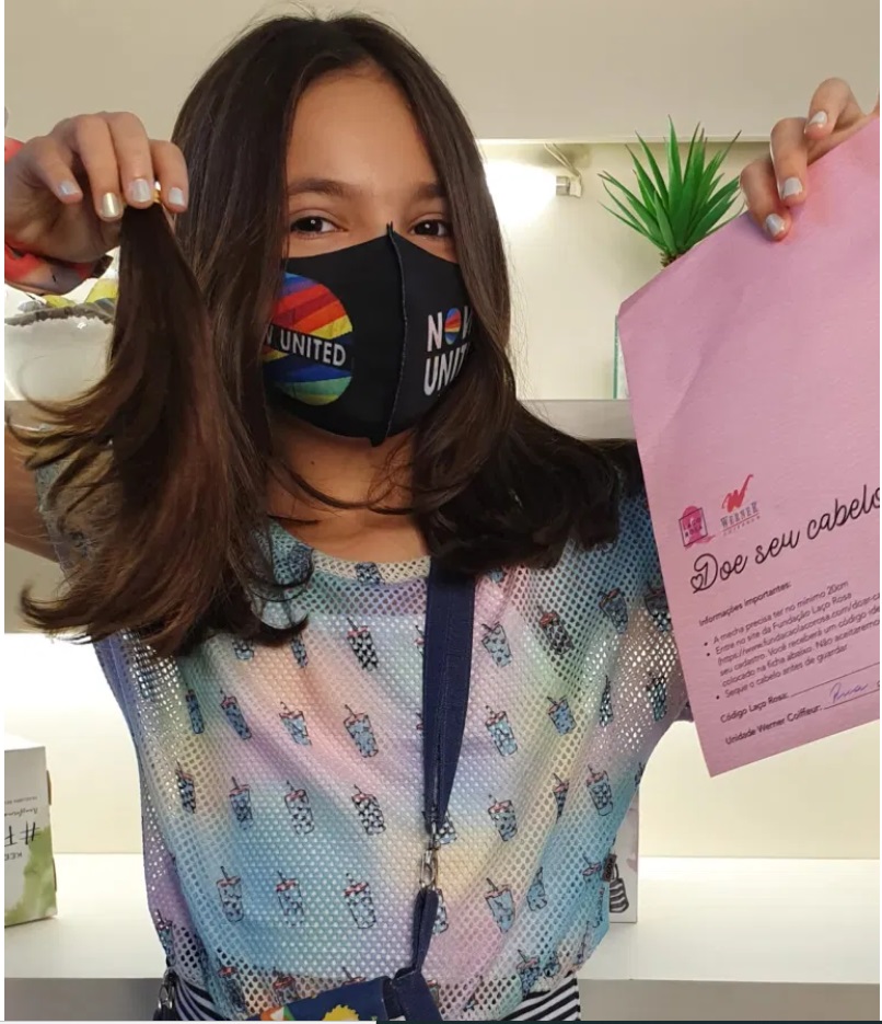Doação de cabelo para a campanha Outubro Rosa
