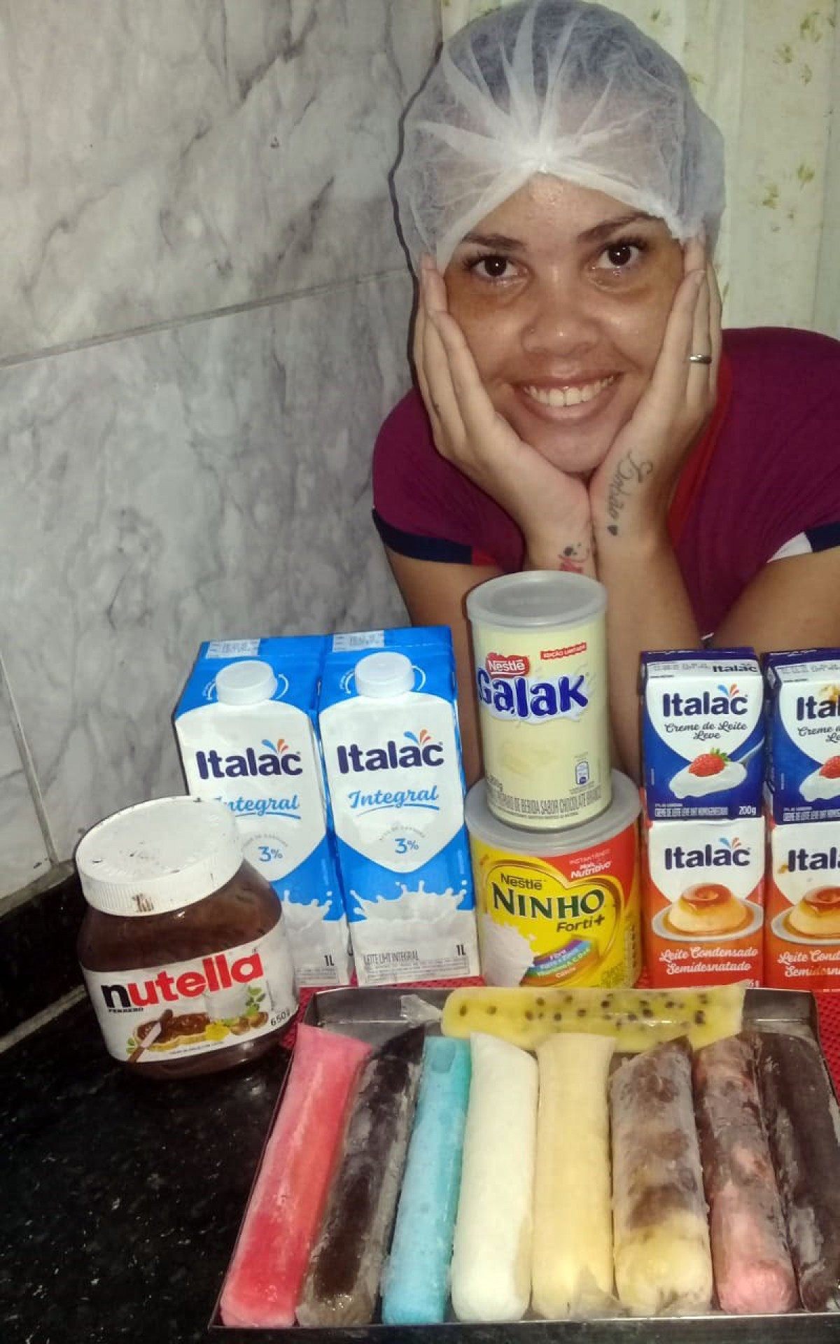 Débora e seus sacolés gourmets