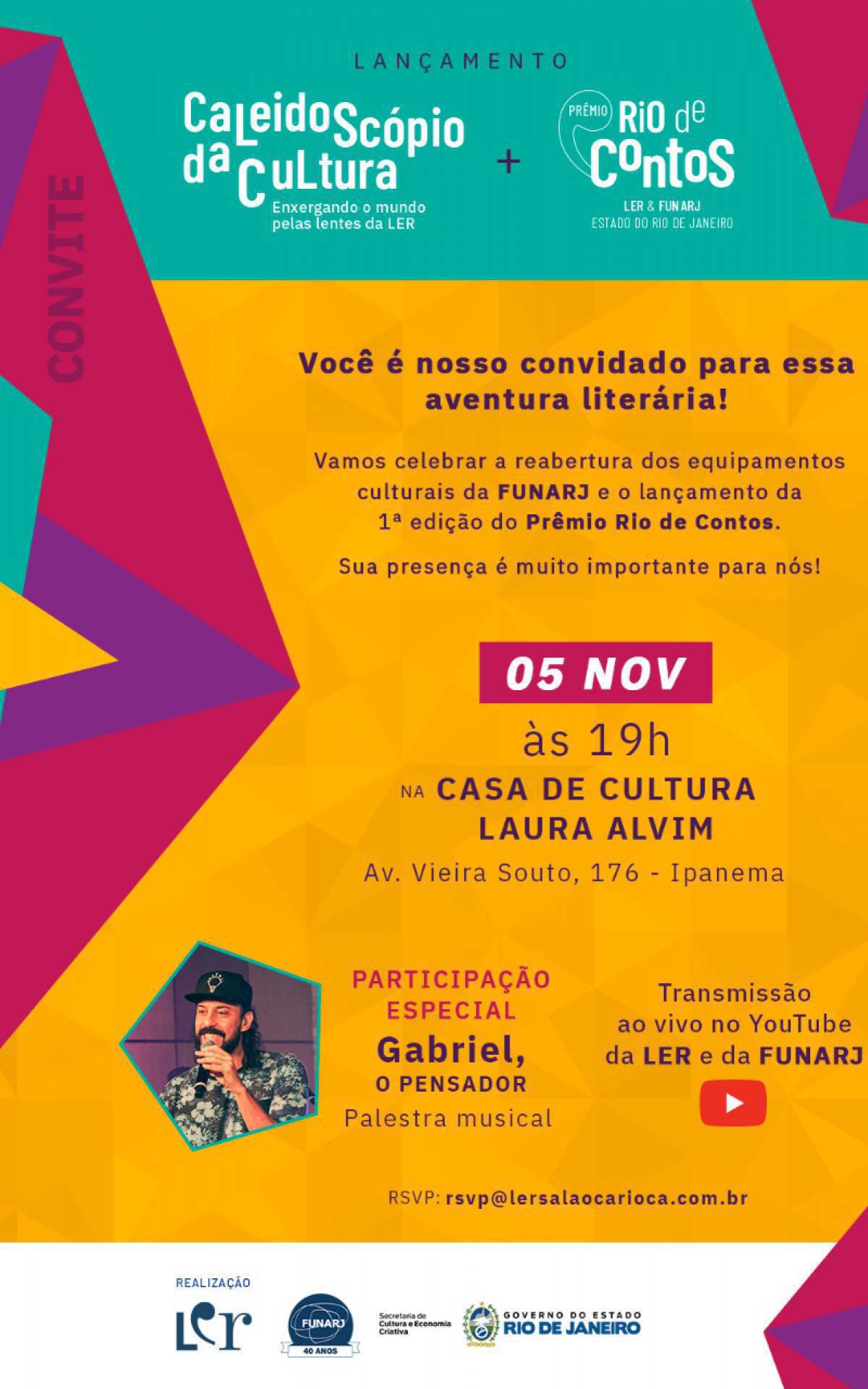 Primeira edição do Prêmio Rio de Contos - Divulgação