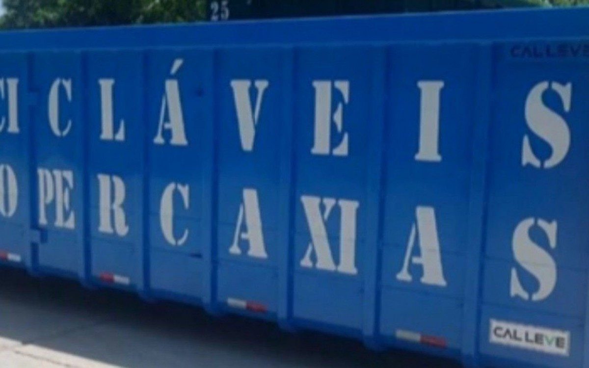 Caçambas de lixo sumiram de polo de reciclagem - Reprodução TV Globo