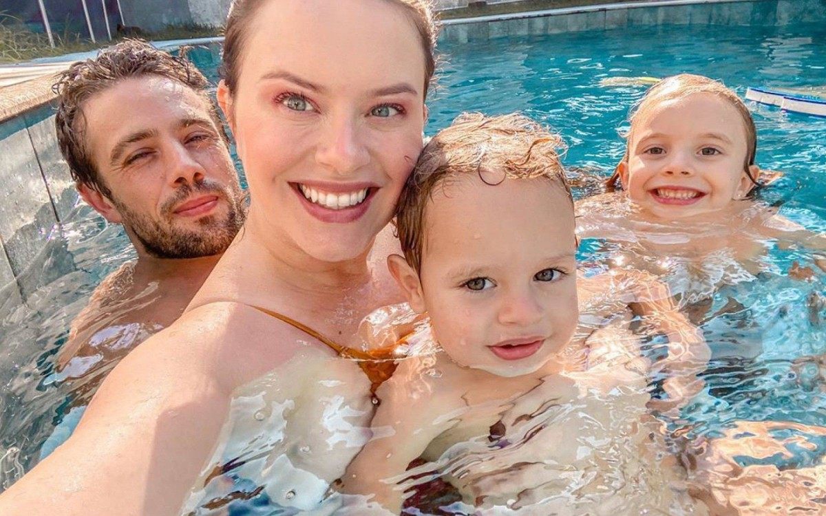 Mari Bridi, Rafael Cardoso e os filhos