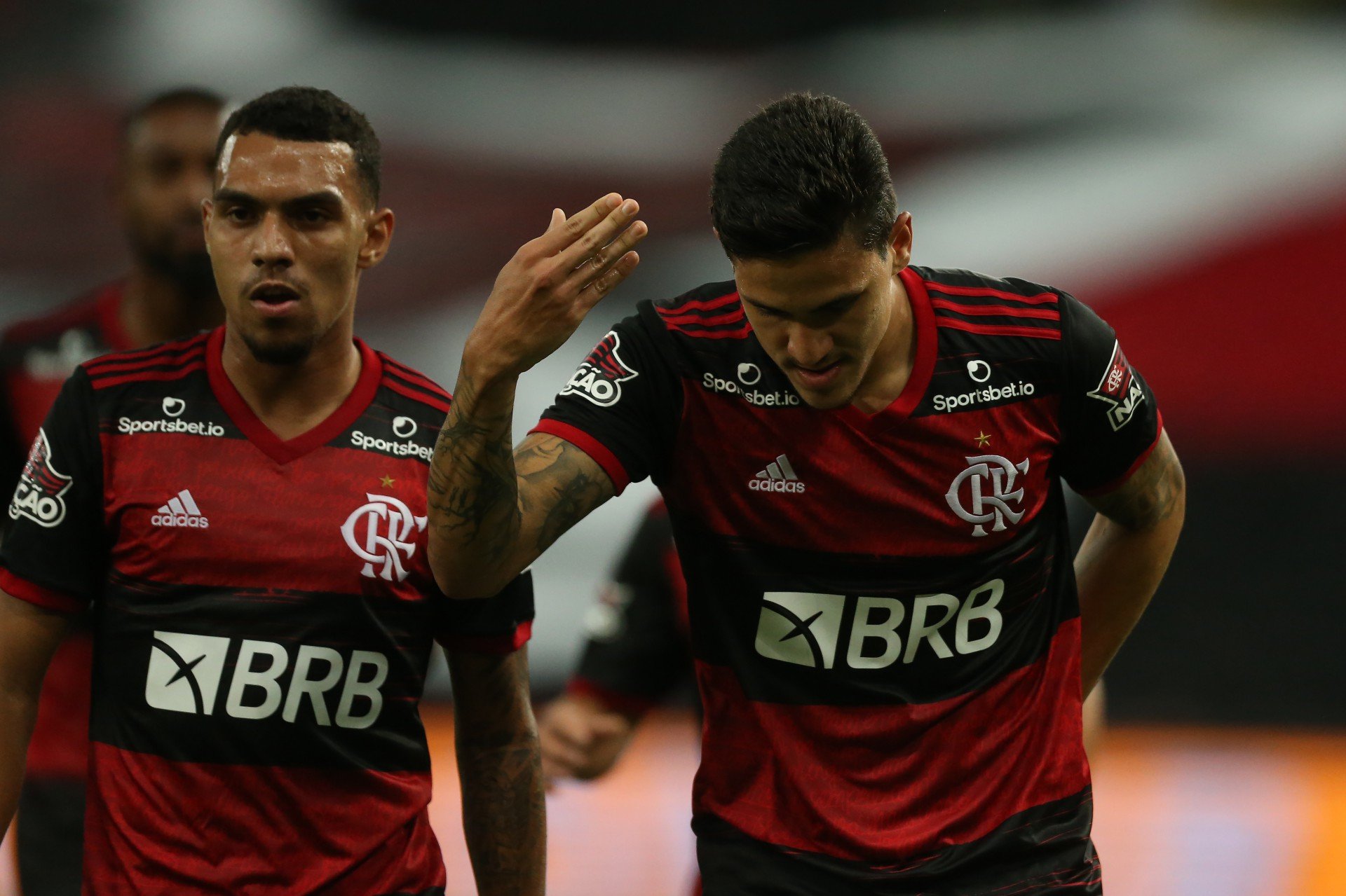 Flamengo x Athletico PR jogo de volta pelas oitavas de final da Copa do Brasil no estádio do Maracanã. Flamengo abre o placa com gol do atacante Pedro. - Daniel Castelo Branco
