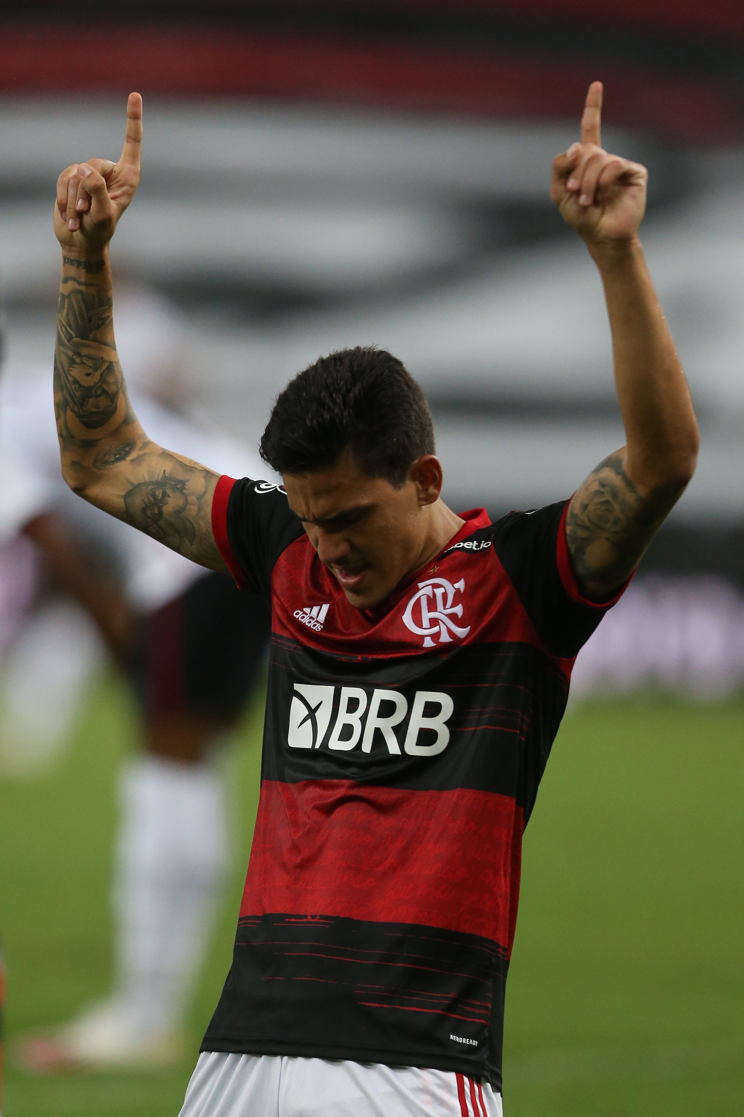 Flamengo x Athletico PR jogo de volta pelas oitavas de final da Copa do Brasil no estádio do Maracanã. Flamengo abre o placa com gol do atacante Pedro. - Daniel Castelo Branco