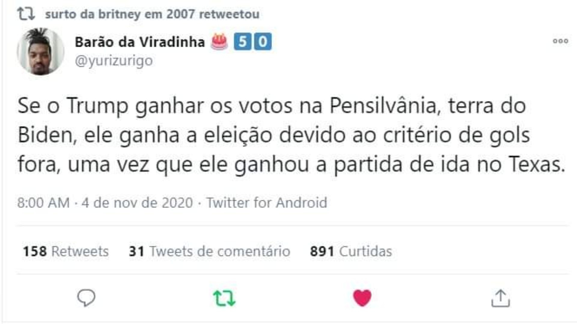 Eleições nos Estados Unidos: veja os memes que dominam a internet  brasileira - Jornal O Globo