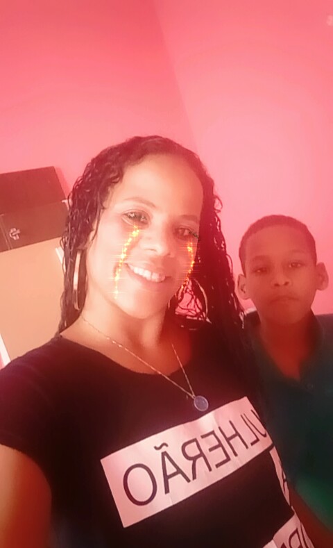 Cremilda e o filho Isaak 