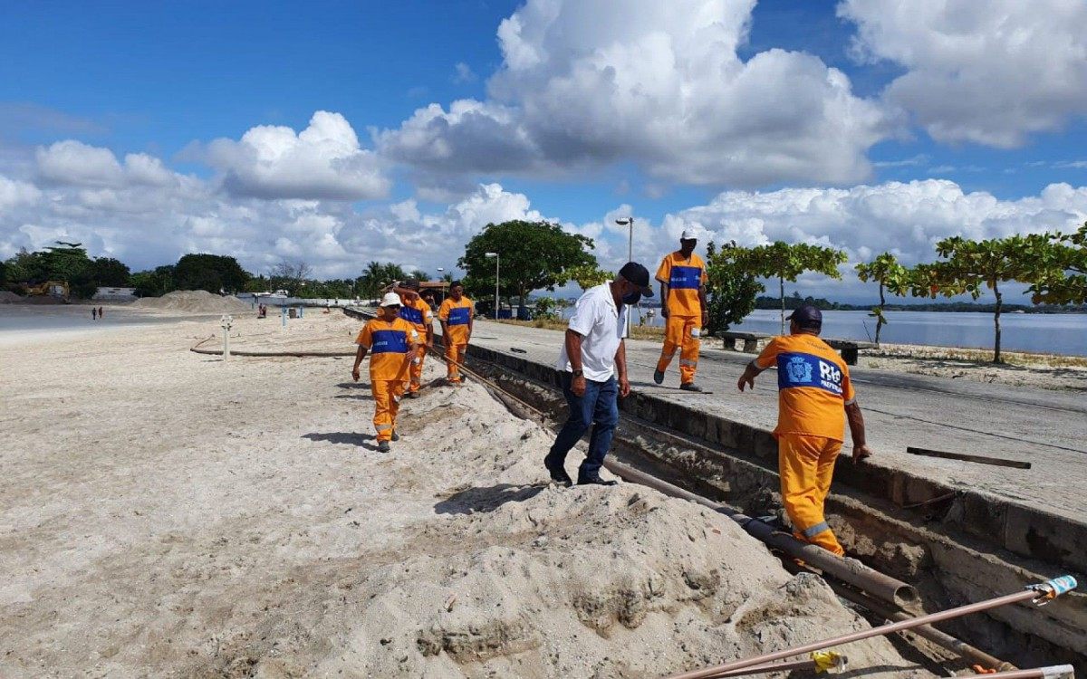 Piscinão de Ramos volta a ter manutenção