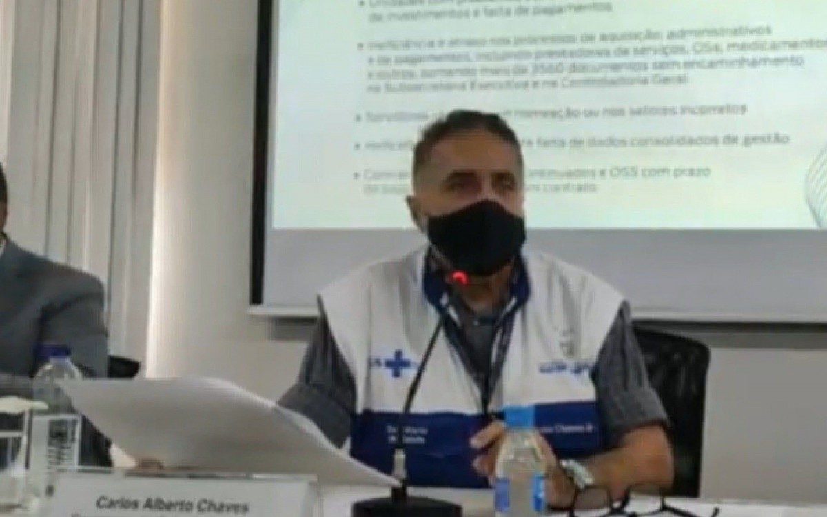 O secretário Carlos Alberto Chaves anunciou a testagem na população do Rio - Reprodução