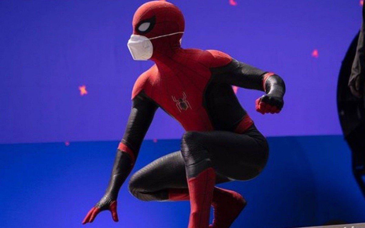 Gravações de Homem Aranha 3 - Reprodução do Instagram