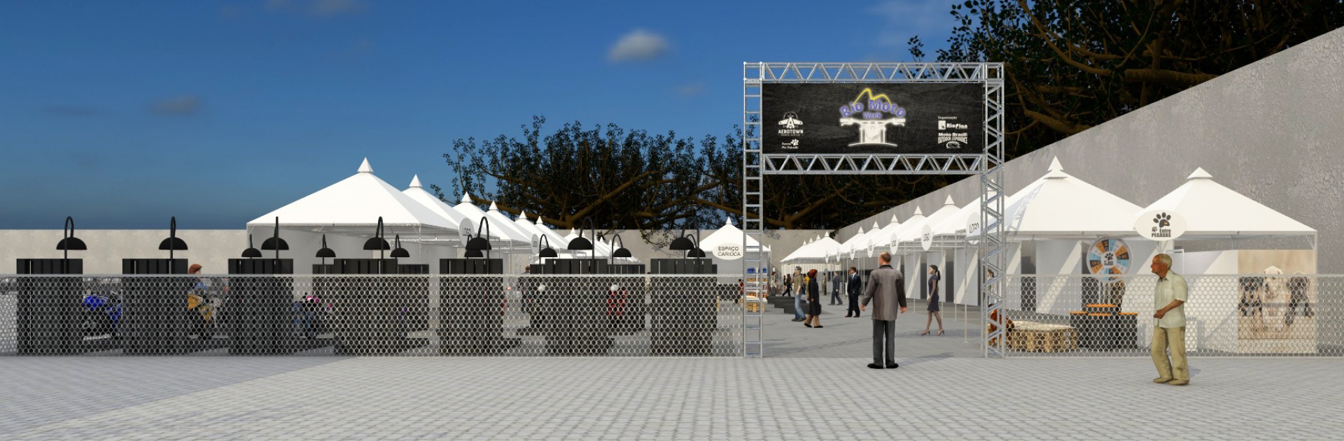 Projeções já mostram como será espaço do evento - Divulgação