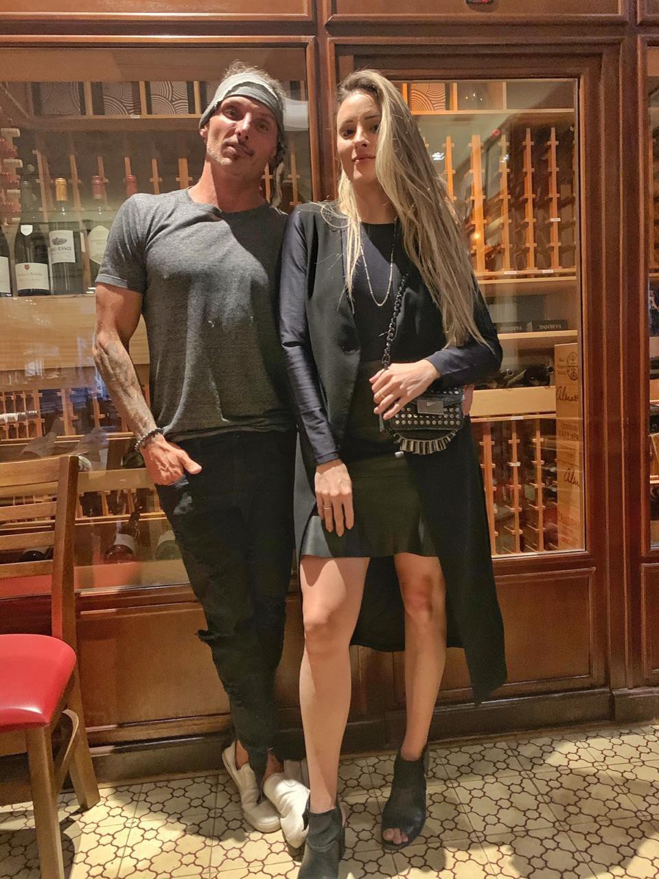 Juliano Ceglia esteve jantando em São Paulo com sua empresária Larissa Mocelin - Reprodução