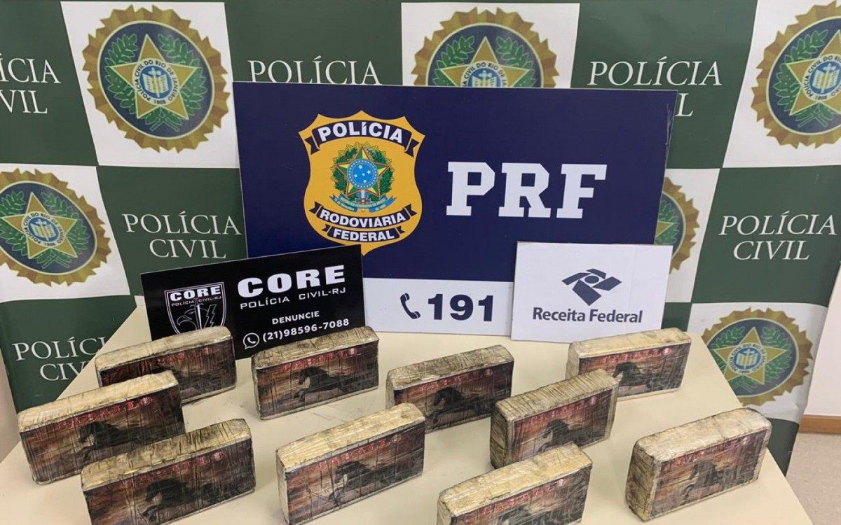 Drogas foram apreendidas no Aeroporto Santos Dumont, no Centro do Rio - Divulgação