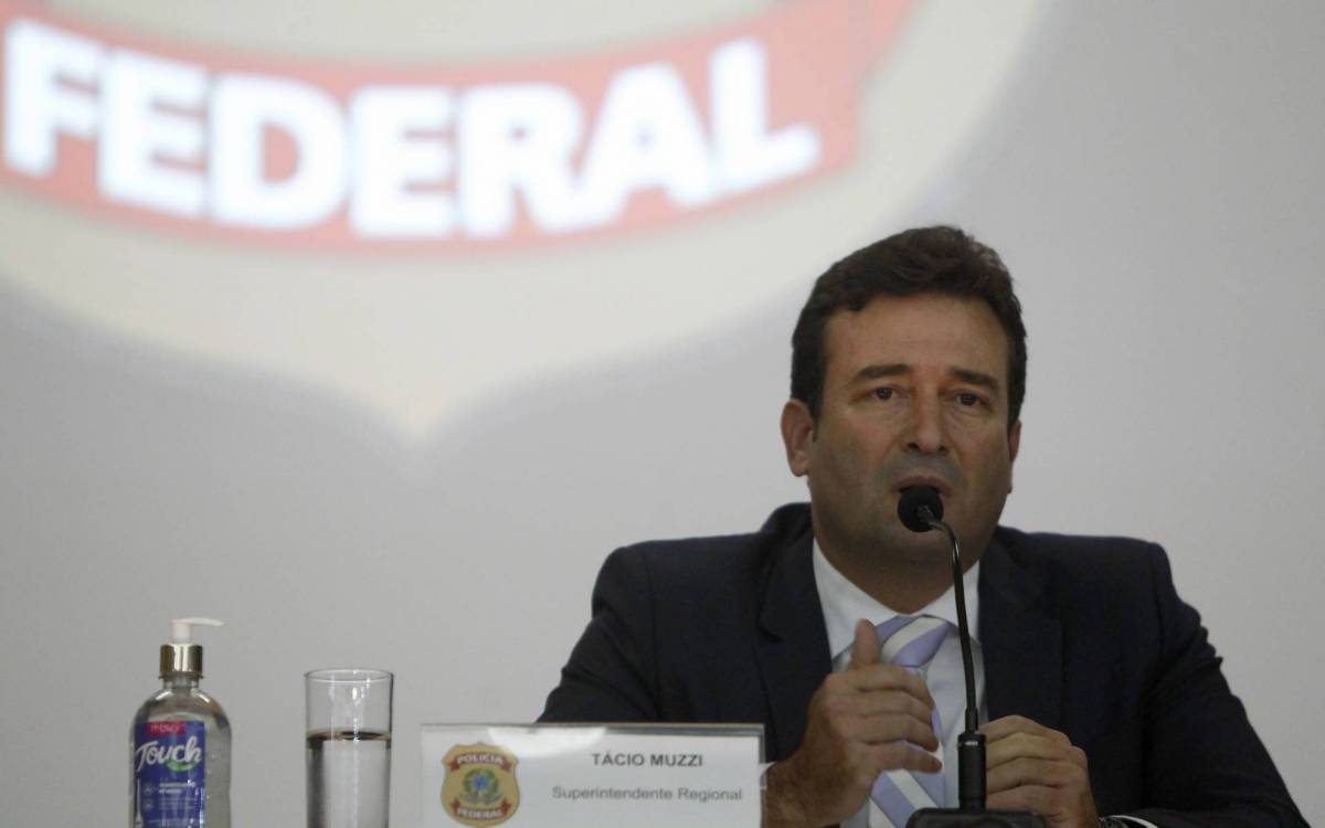 Rio de Janeiro 12/11/2020 - PF deflagra Opera&ccedil;&atilde;o S&Oacute;LON contra crimes eleitorais no Rio. Na foto acima o delegado Tacio Muzzi. Foto: Luciano Belford/Agencia O Dia