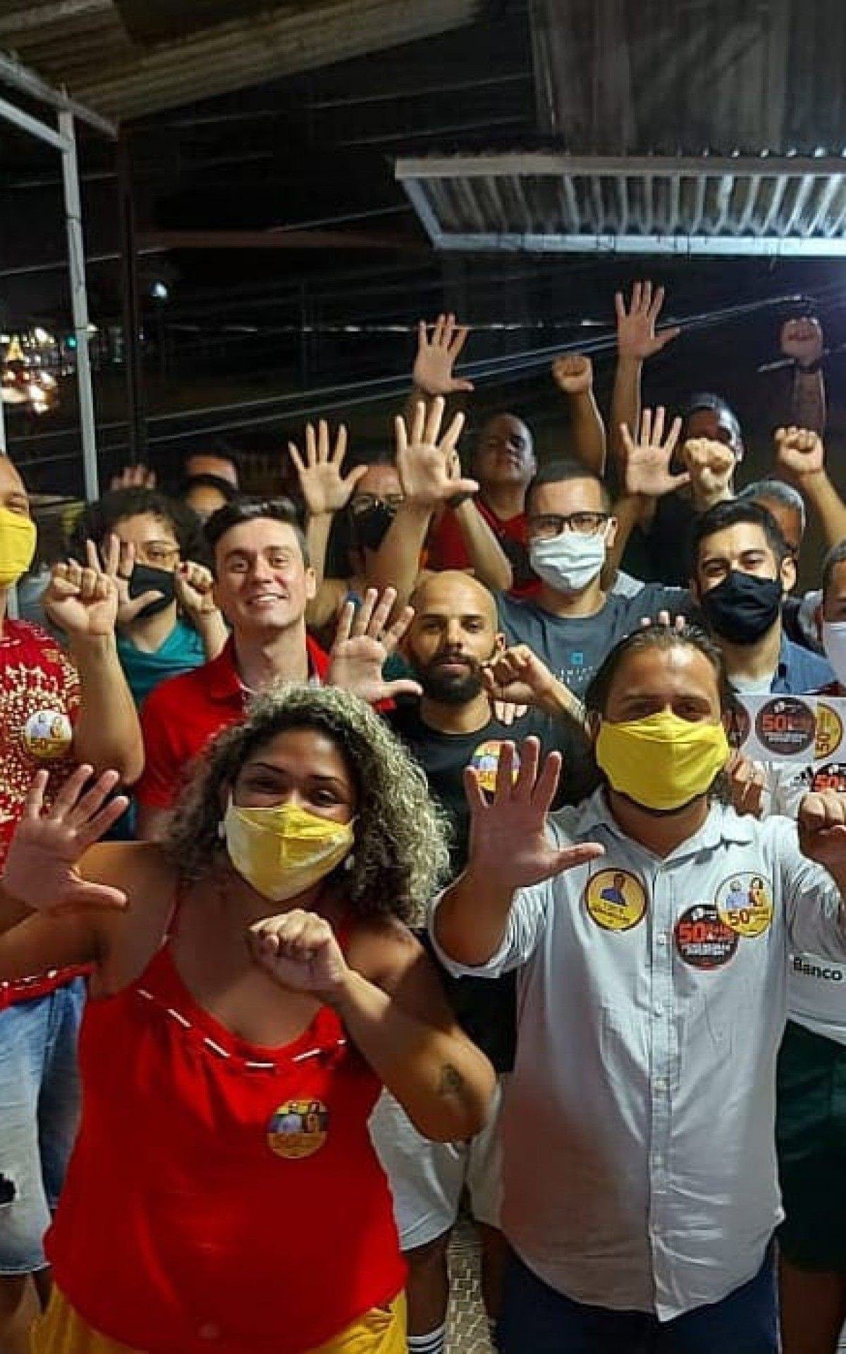 Candidato a prefeito de São João de Meriti, Vinicius Baião.