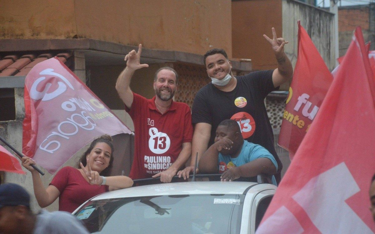 Candidato a prefeito de São João de Meriti, Paulinho do Sindicato.