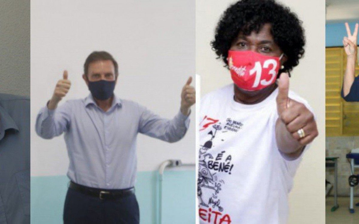 Candidatos votam na manhã deste domingo - Daniel Castelo Branco / Agência O DIA / Reginaldo Pimenta / Agência O DIA / Divulgação / Estefan Radovicz / Agência O DIA 