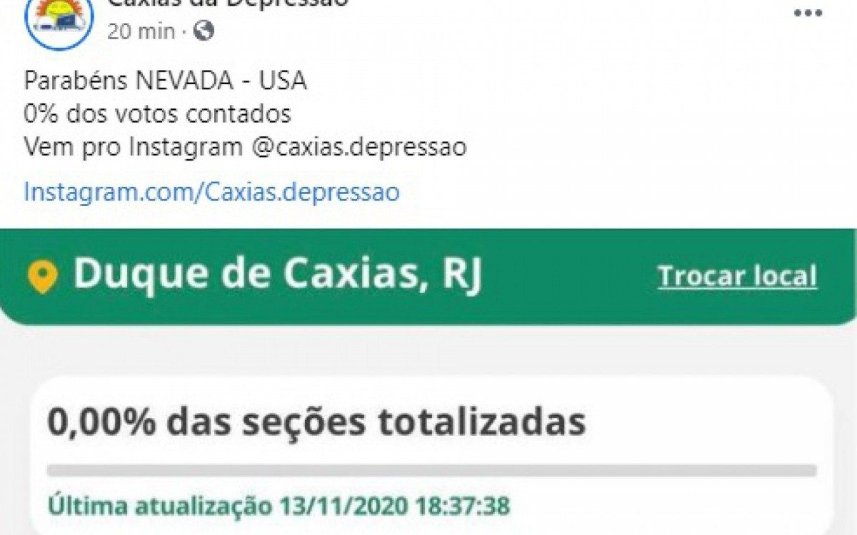 Demora no resultado das elei&ccedil;&otilde;es em Caxias gera memes na internet - Reprodu&ccedil;&atilde;o