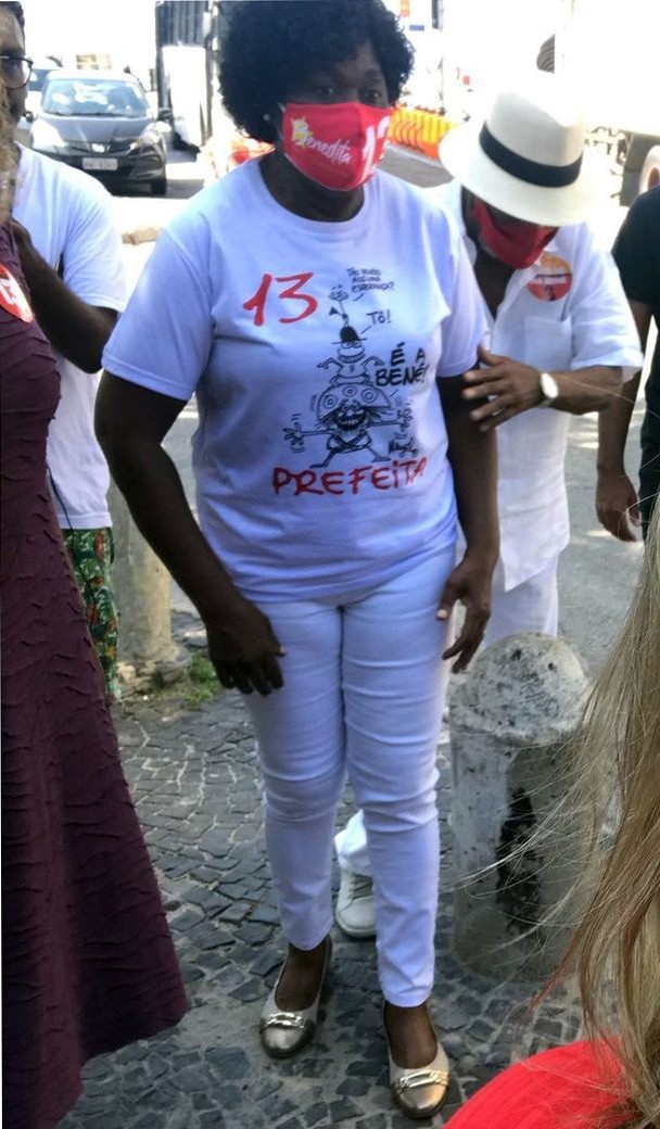 Benedita e o marido, o ator Antonio Pitanga - Reprodução / Internet