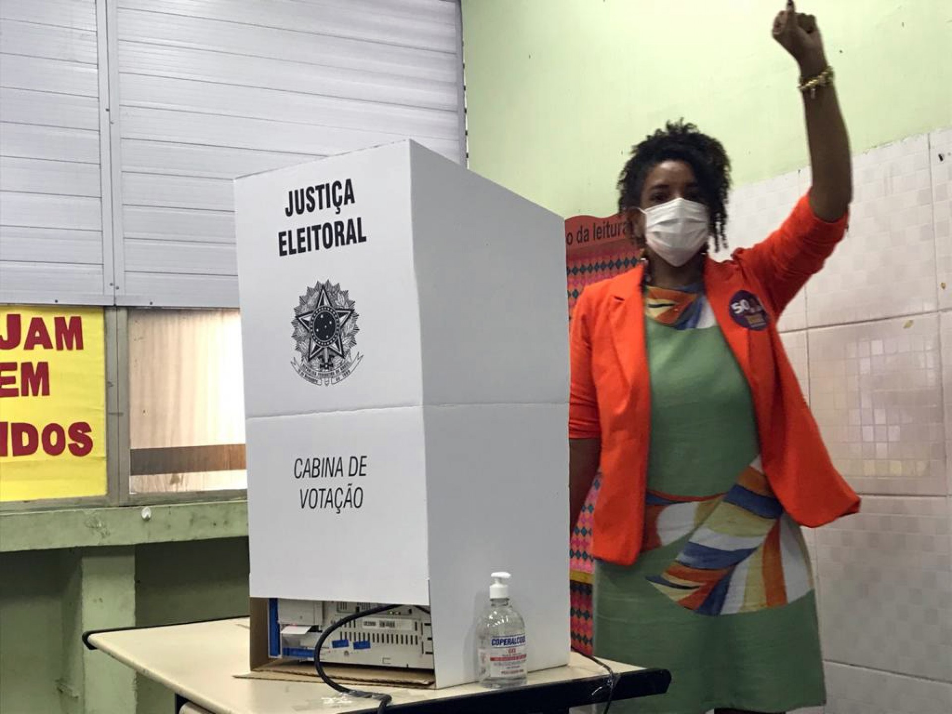 Psolista votou em no CIEP Elis Regina, na Maré - Divulgação