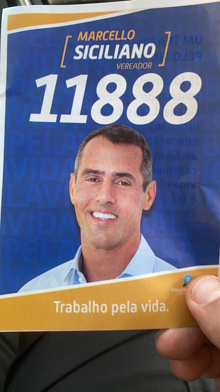 Polícia apreende material de campanha de Marcello Siciliano