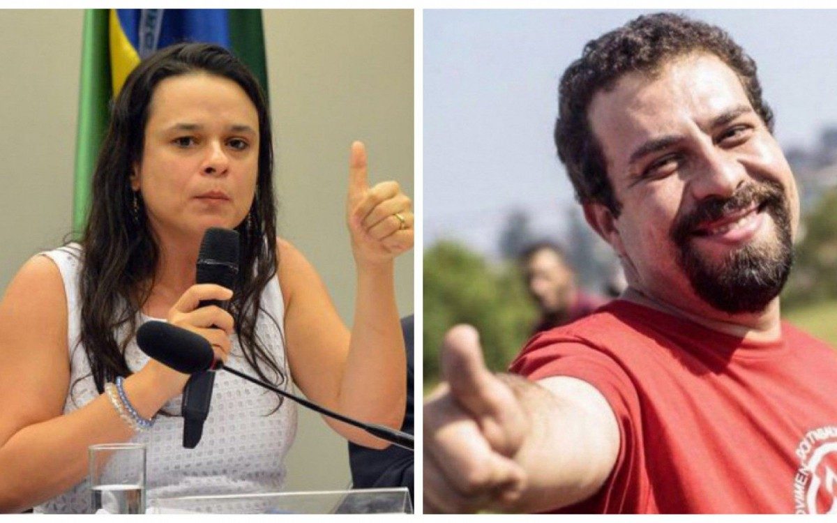 Janaína Paschoal e Guilherme Boulos - Montagem (Agência Brasil/Reprodução)