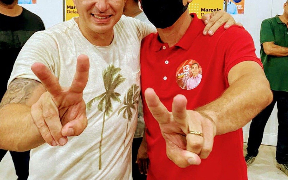 Marcelo Delaroli Prefeito eleito de Itaboraí, comemora o apoio do Fabiano Horta, Prefeito reeleito com a maior votação da história da vizinha Maricá.