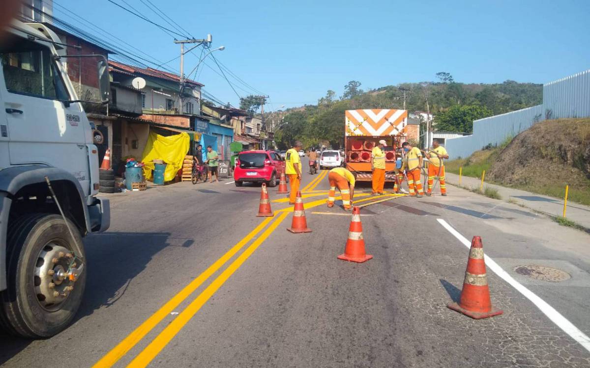 Entre janeiro e novembro deste ano, 1.164 quilômetros receberam sinalização vertical e horizontal - Divulgação/Governo do Estado