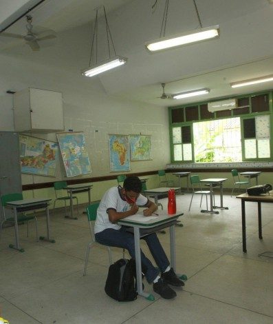 Hugo Leandro Victorino foi o único a retornar à Escola Municipal Orsina da Fonseca, na Tijuca, Zona Norte do Rio