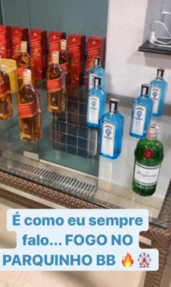 Jogadores do Flamengo participaram de festa - Reprodução