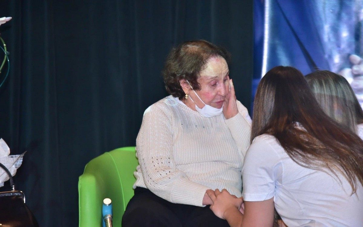 Dona Maria do Céu, mãe de Gugu