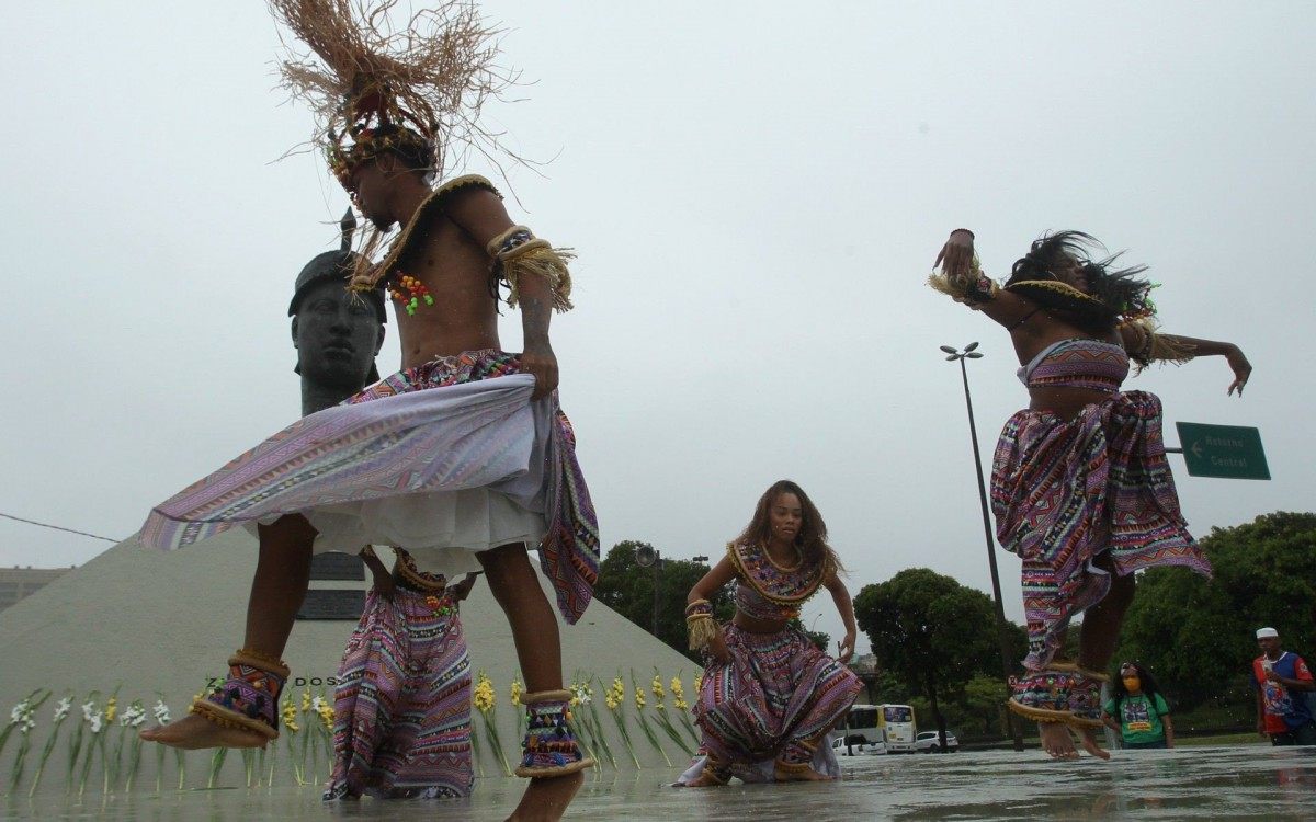 Comemorações do Dia da Consciência Negra, no monumento de Zumbi dos Palmares