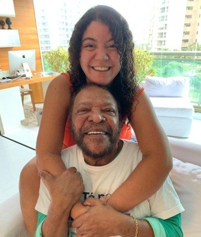 Martinho da Vila e a filha Alegria - Reprodução