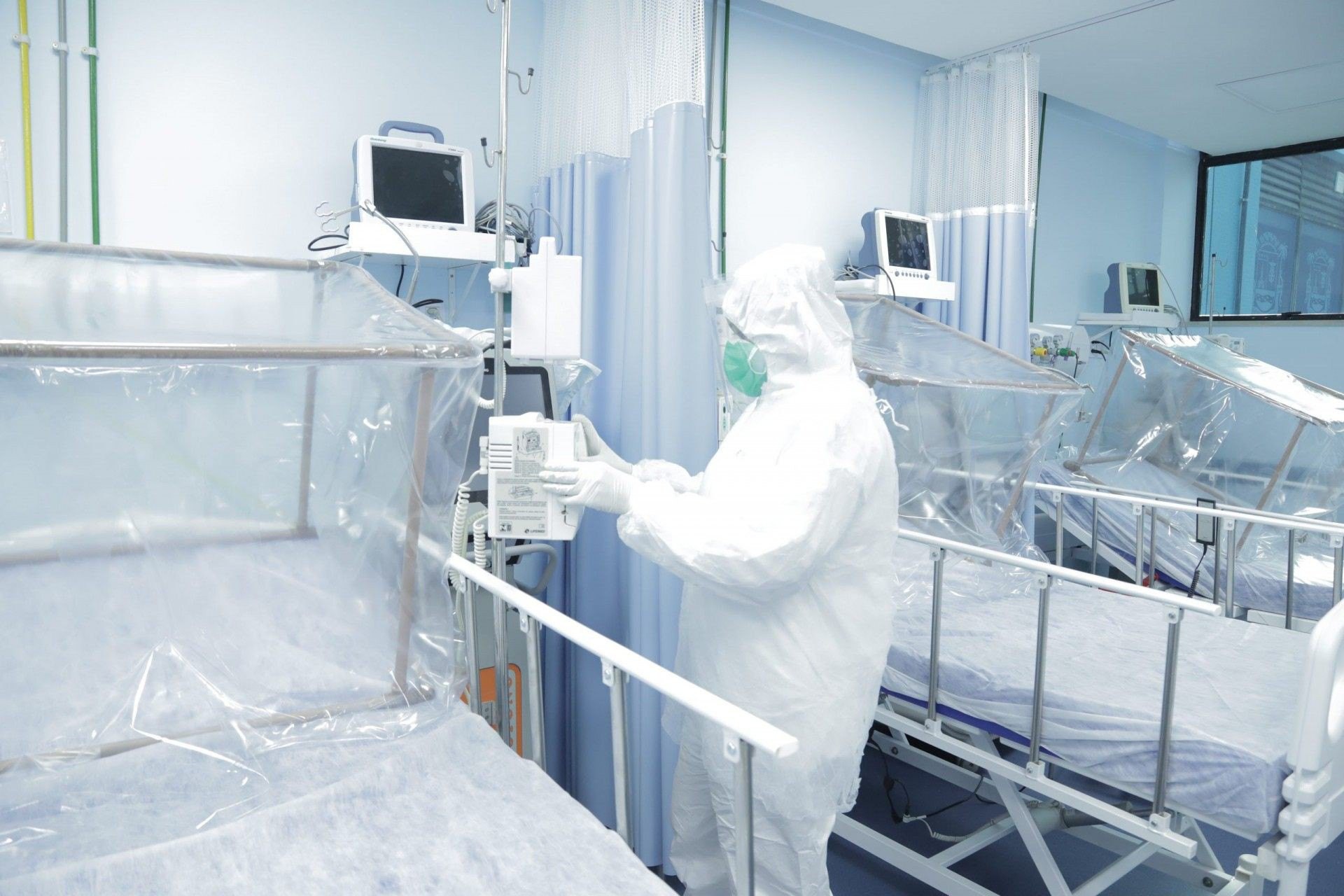 O Hospital Municipal de S&atilde;o Jo&atilde;o de Meriti j&aacute; possu&iacute;a 30 leitos de UTI exclusivos para pacientes da Covid-19 - Divulga&ccedil;&atilde;o/PMSJM