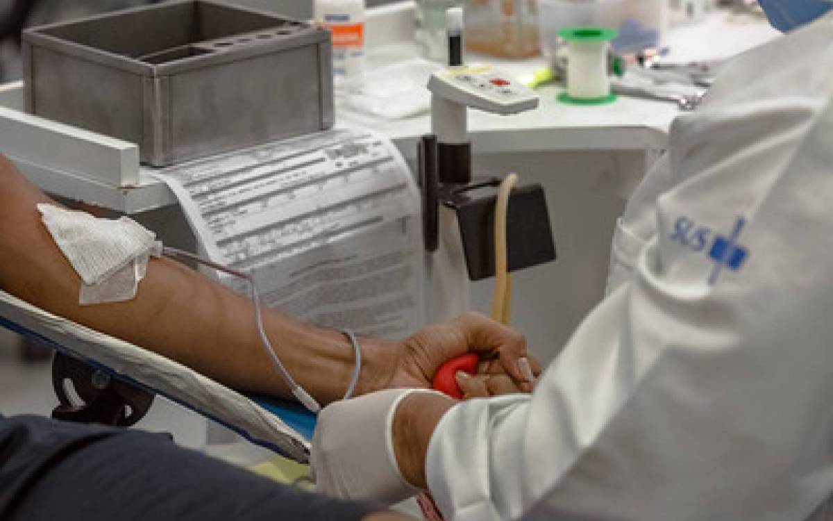 Apenas 1,8% da população doa sangue de forma regular, ficando abaixo dos 2% ideais definidos pela Organização Pan-Americana de Saúde ( - Divulgação