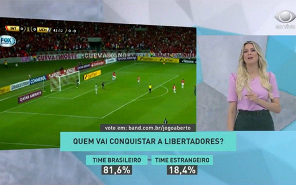 Renata Fan é apresentadora do 'Jogo Aberto' 
 - Reprodução/Band)