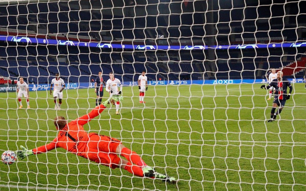 Apesar da atuação discreta em sua volta ao time titular, Neymar garantiu a vitória sobre o RB Leipzig - C.Gavelle/PSG