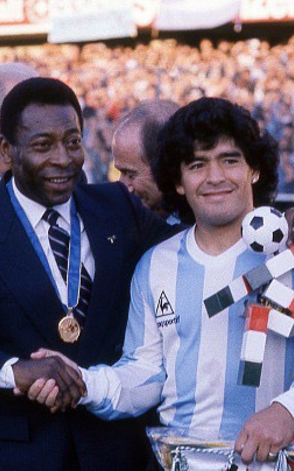Apesar da rivalidade, Pelé e Maradona tiveram sólida amizade - Reprodução/Instagram