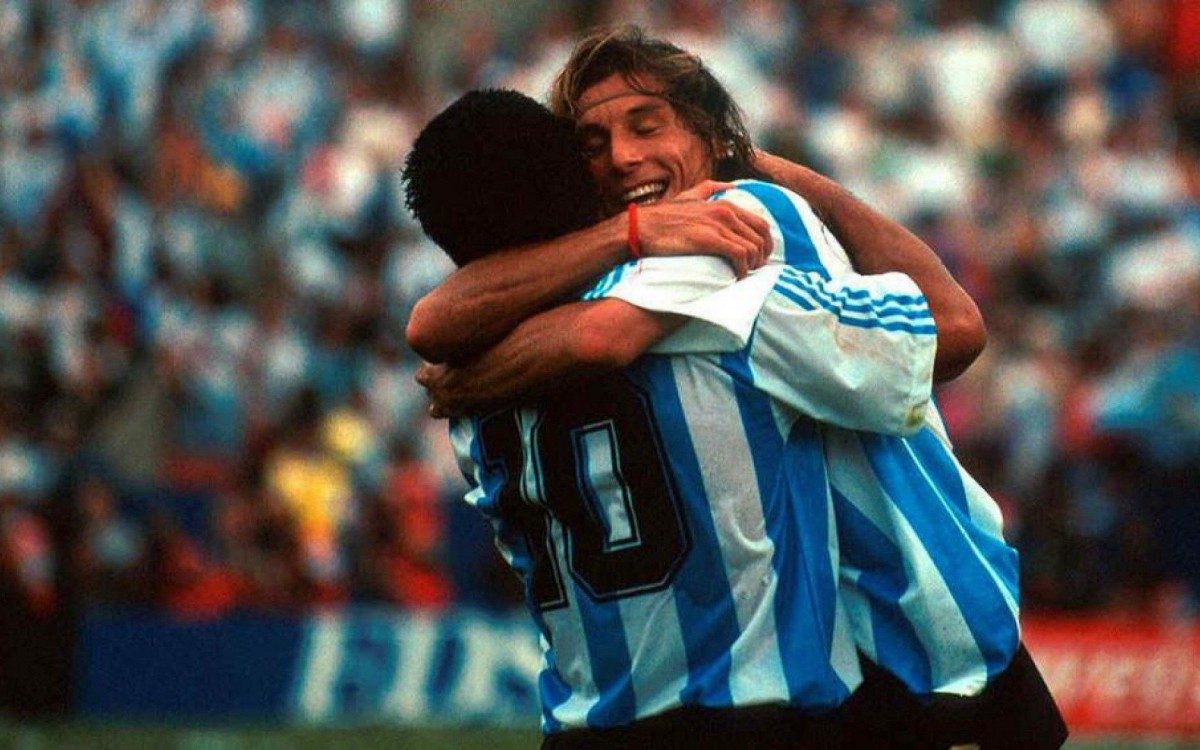 Caniggia e Maradona fizeram dupla marcante - Reprodução