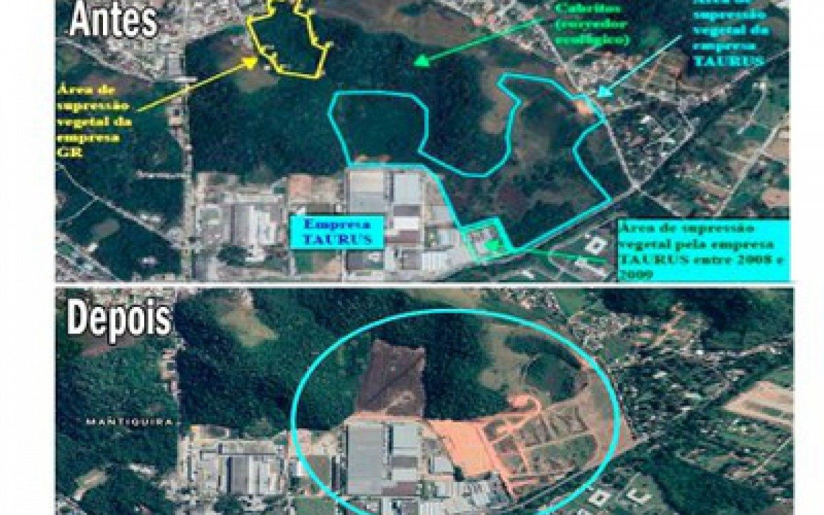 Área da região do Morro dos Cabritos, em Xerém