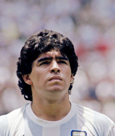 (FILES) Photo taken on June 29, 1986 Portrait of Argentina's midfielder Diego Maradona in Mexico City before the start of the World Cup final between Argentina and West Germany. - Argentinian football legend Diego Maradona passed away on November 25, 2020. (Photo by - / AFP) - AFP