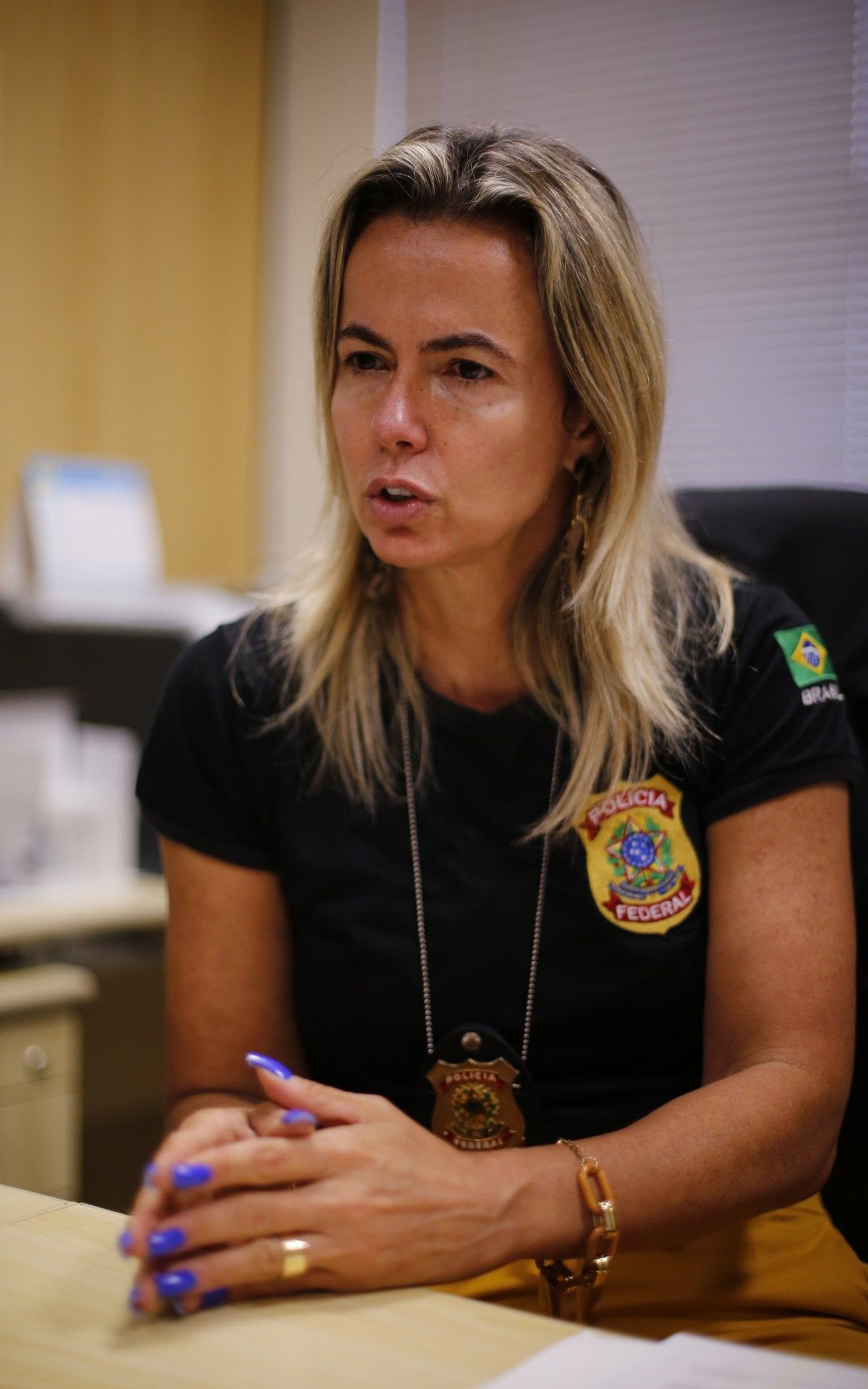 Delegada da Polícia Federal e Coordenadora do Grupo de Repressão aos Crimes Cibernéticos no Estado do Rio de Janeiro Doutora Paula Mary. 