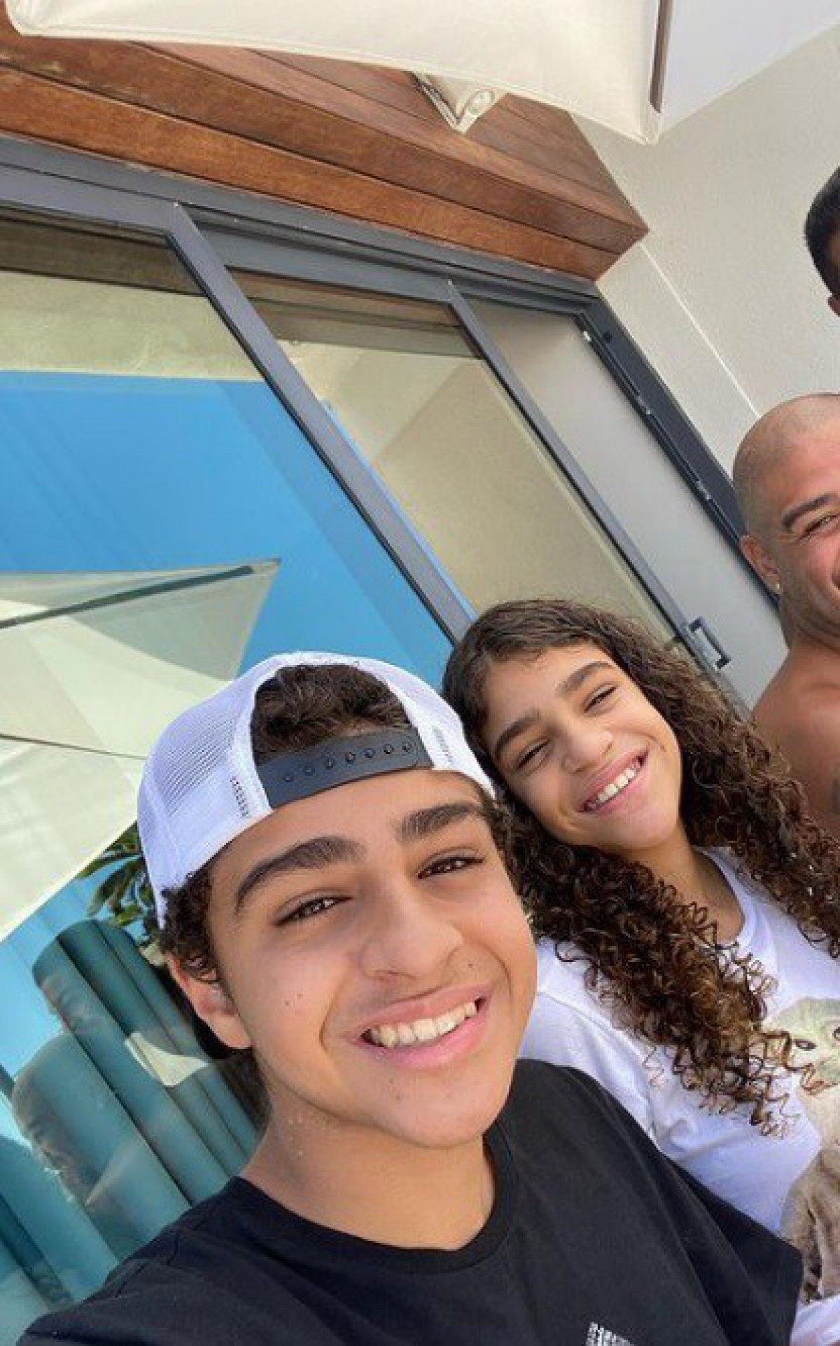 Adriano Imperador e os filhos - reprodução do instagram