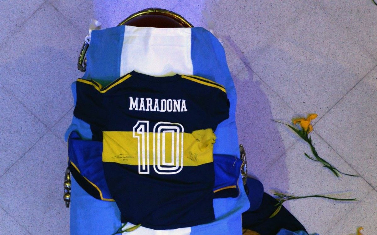 Vel&oacute;rio de Maradona come&ccedil;ou em Buenos Aires - AFP