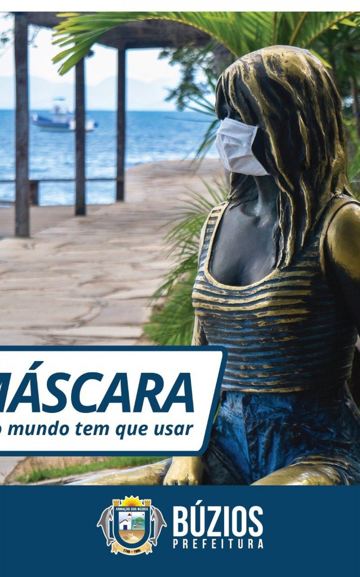 Novo decreto torna obrigatório o uso de máscara em Búzios - Prefeitura de Búzios
