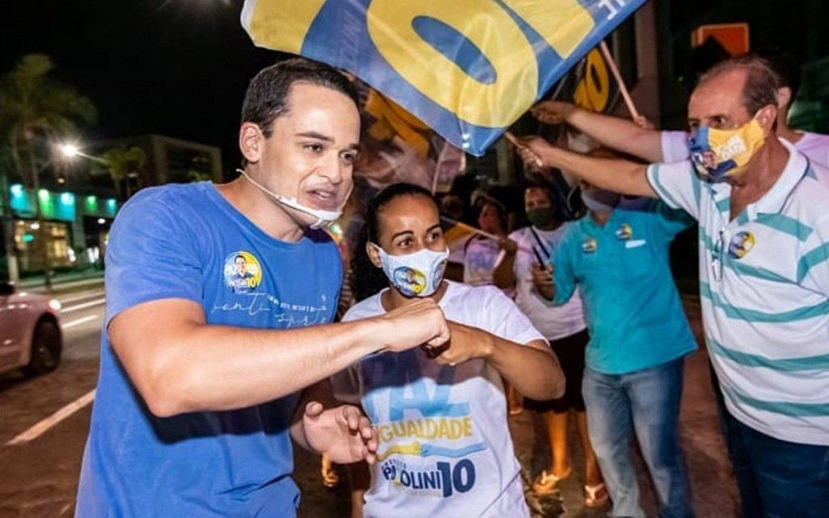 Deputado Pazolini durante campanha no Espírito Santo - Reprodução