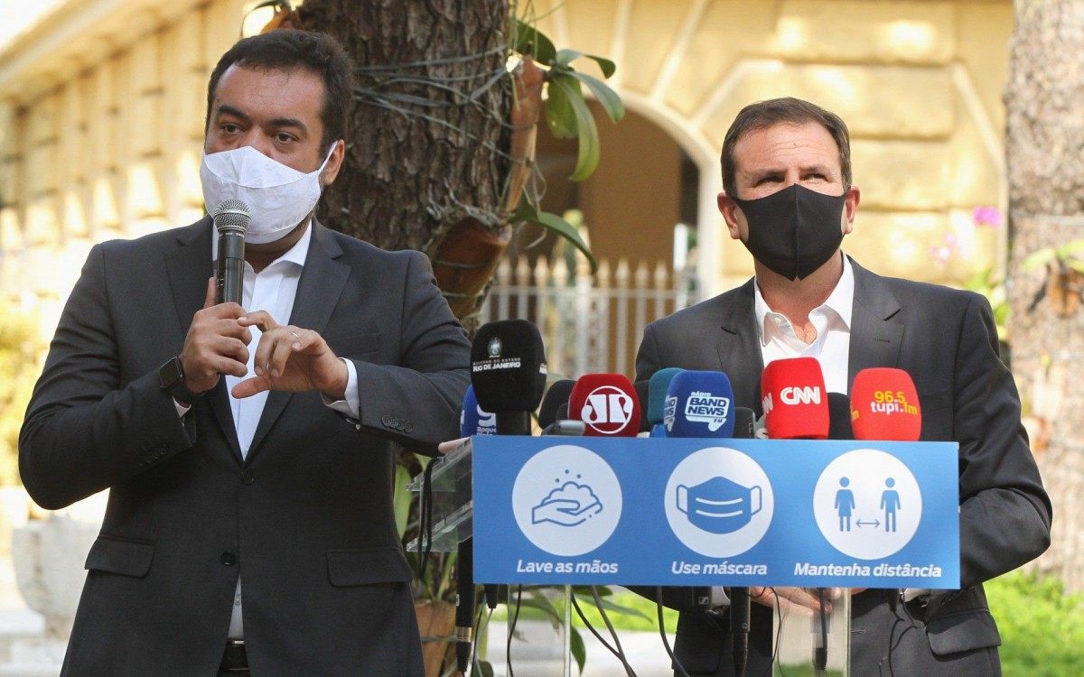 Cl&aacute;udio Castro e Eduardo Paes