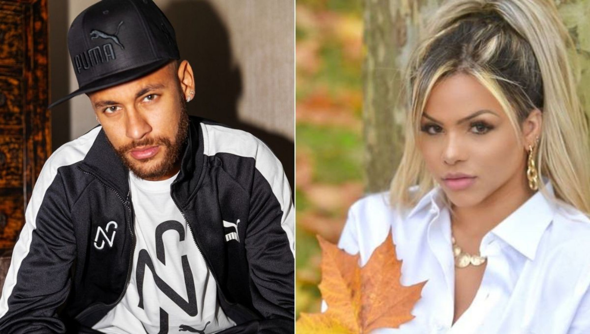 Neymar e Gabily - Reprodução/Montagem